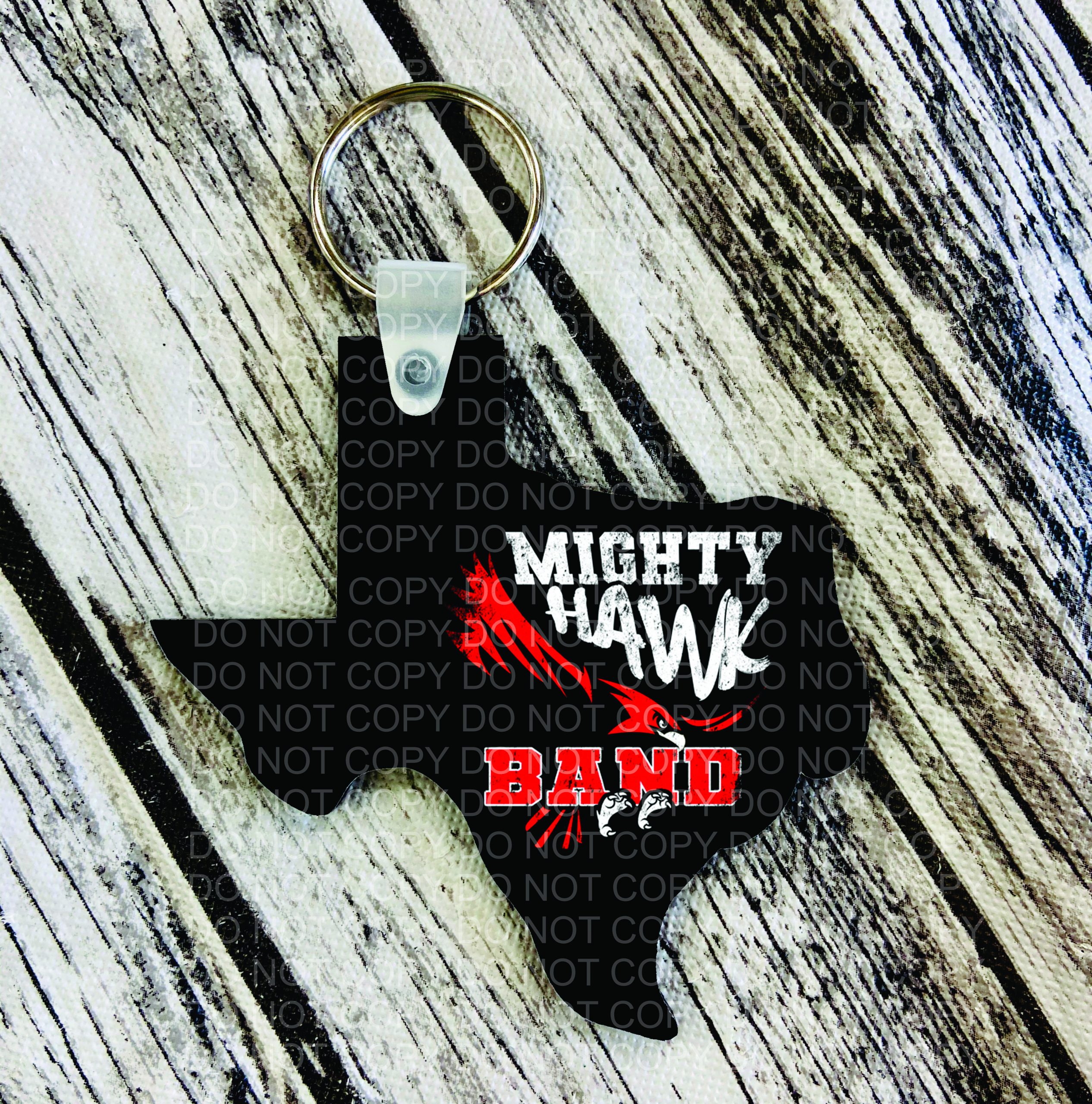 Texas Keychain :: Custom Thread Art